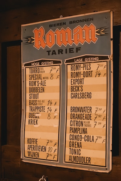 Menú 7 Brew