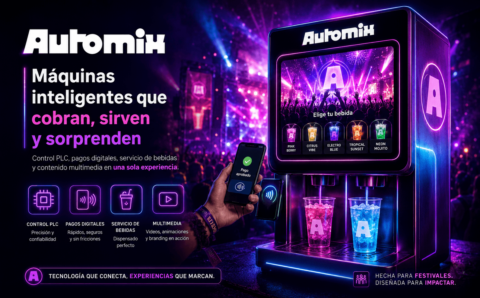 AUTOMIX - Control integral máquinas dispensadoras bebidas — Galería 1