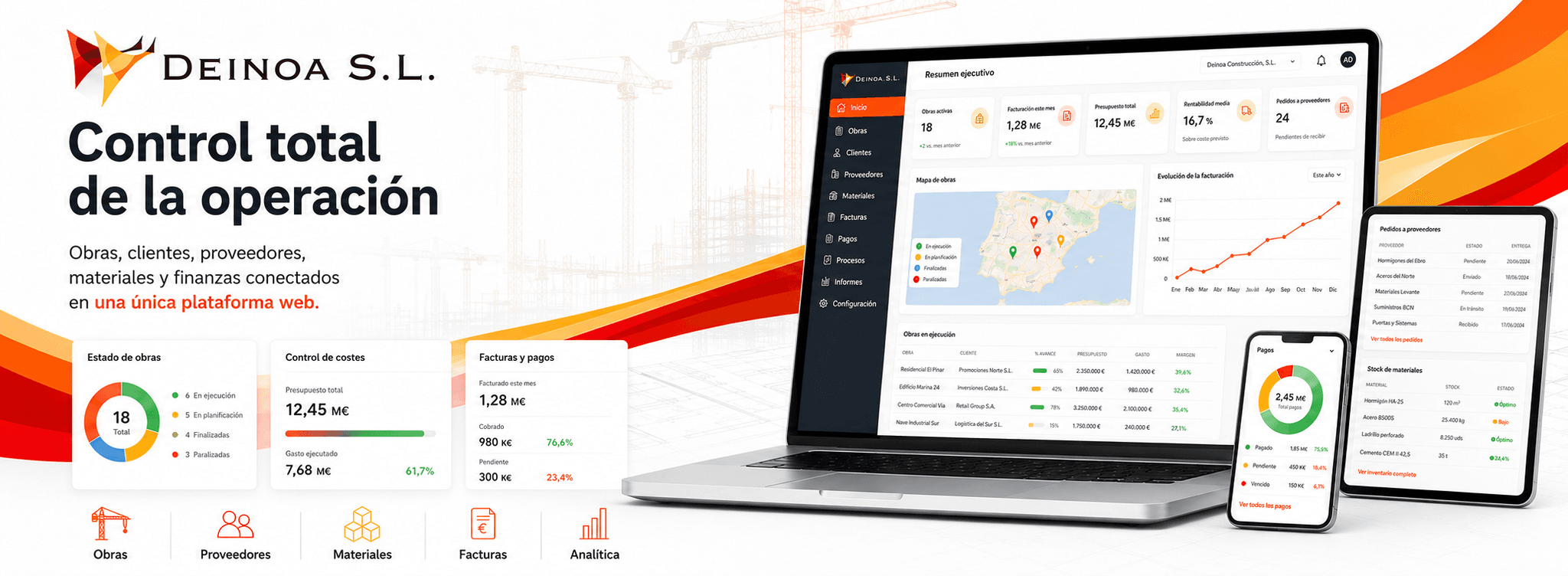 DEINOA — Gestión integral de obras, recursos y procesos empresariales — Galería