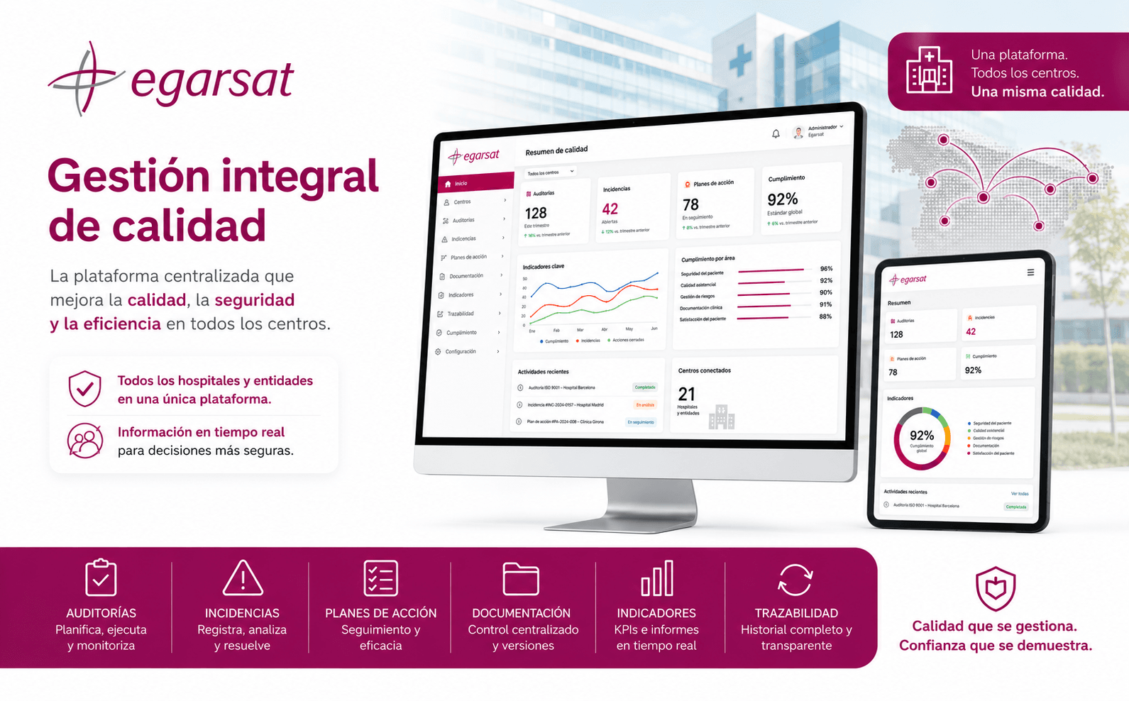 Egarsat — Gestión centralizada de calidad para hospitales y entidades — Galería 2