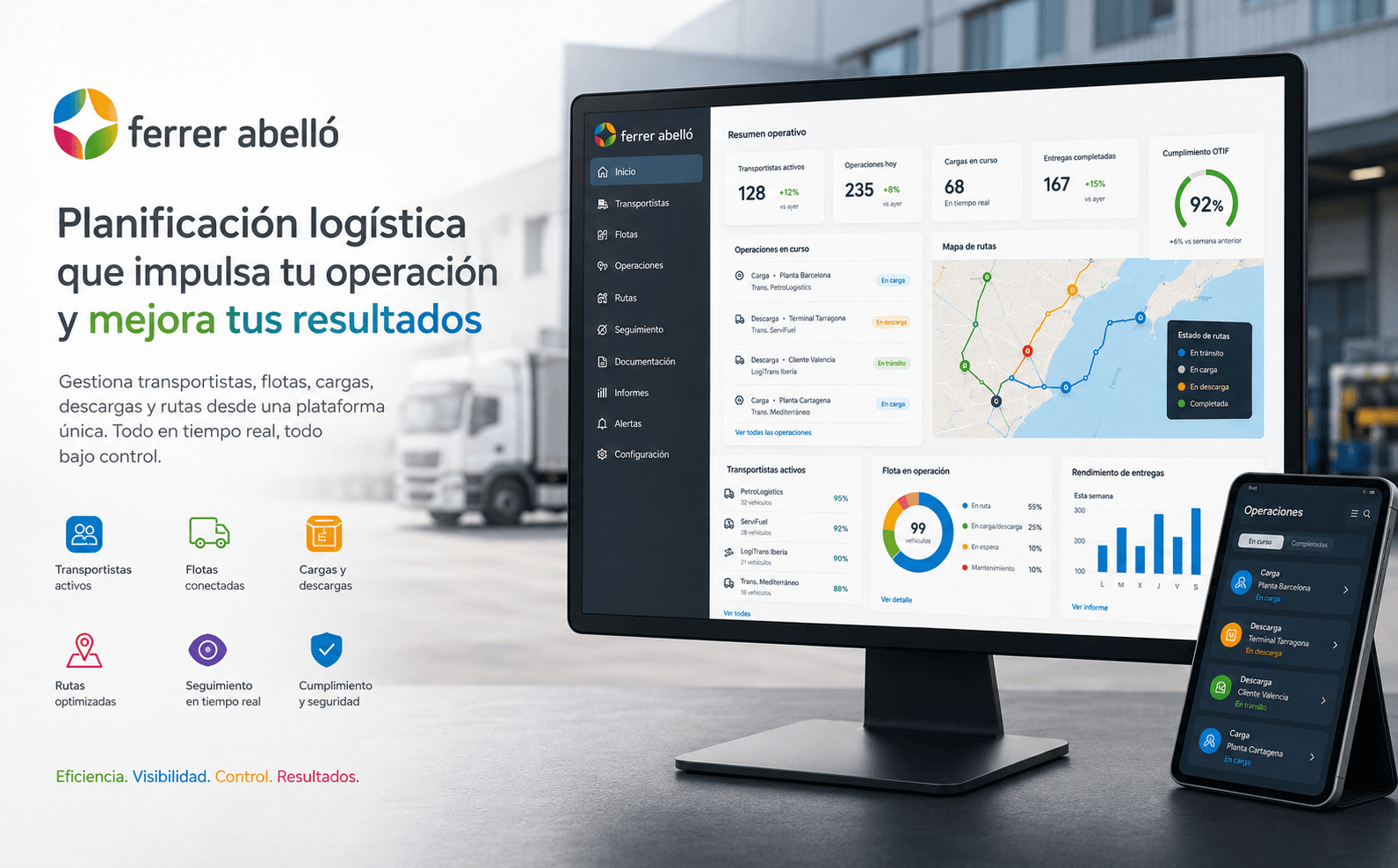 Ferrer Abelló — Gestión conectada del transporte y las operaciones de descarga — Galería 1