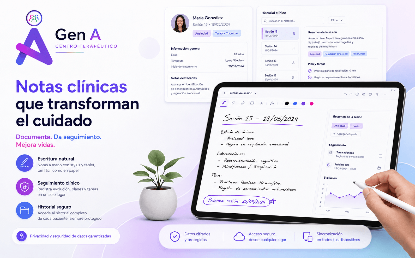 Gen A — Plataforma integral para la gestión de terapias y seguimiento clínico — Galería 2