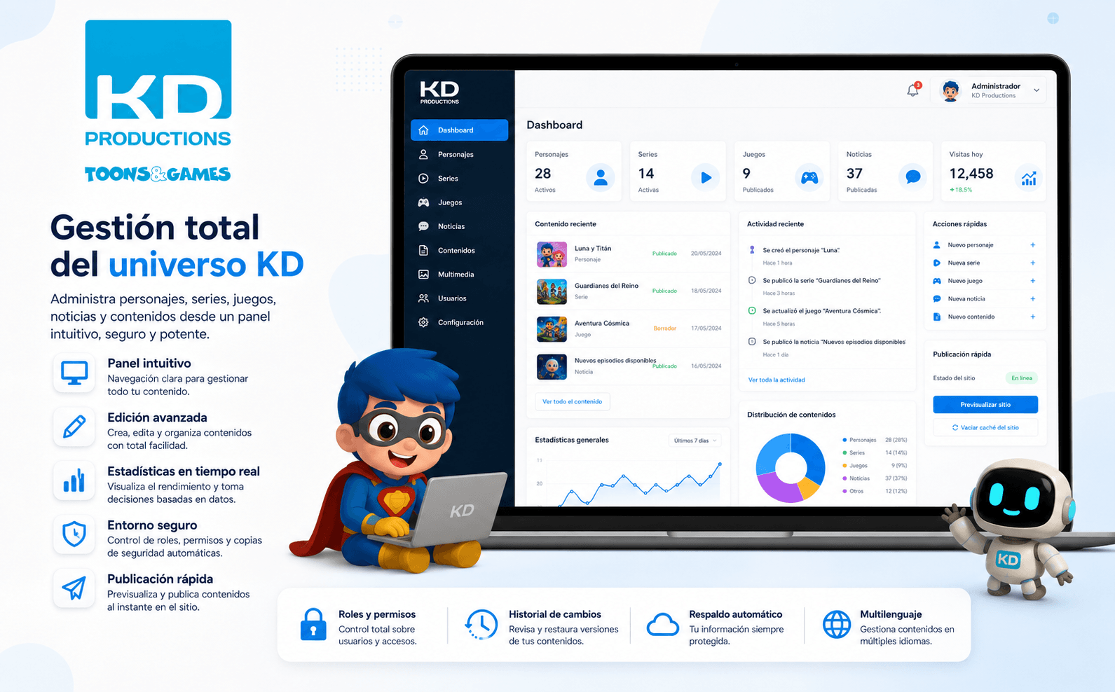 KD Productions (Toons&Games)— Portal digital para un universo de personajes, series y juegos — Galería 2