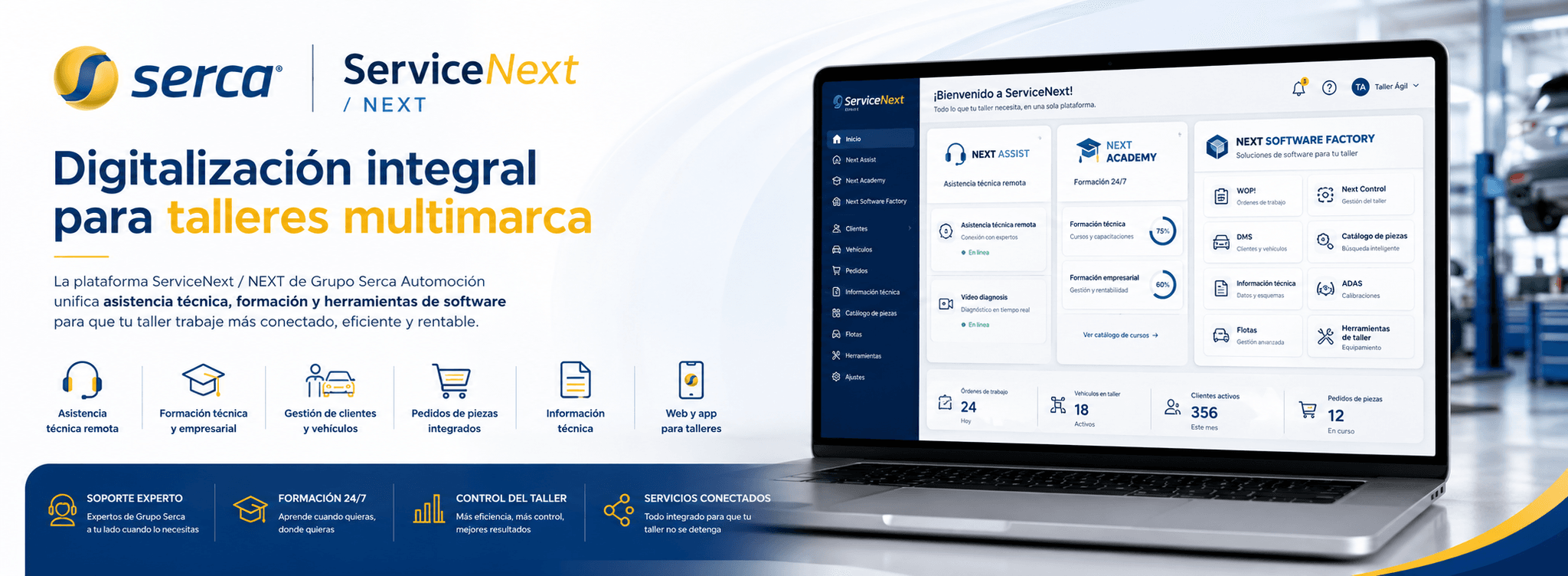 ServiceNext — Ecosistema digital para la transformación del taller multimarca — Galería