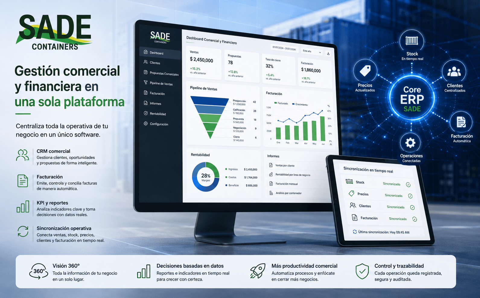 SADE Containers — ERP integral para la gestión completa de contenedores — Galeria 1