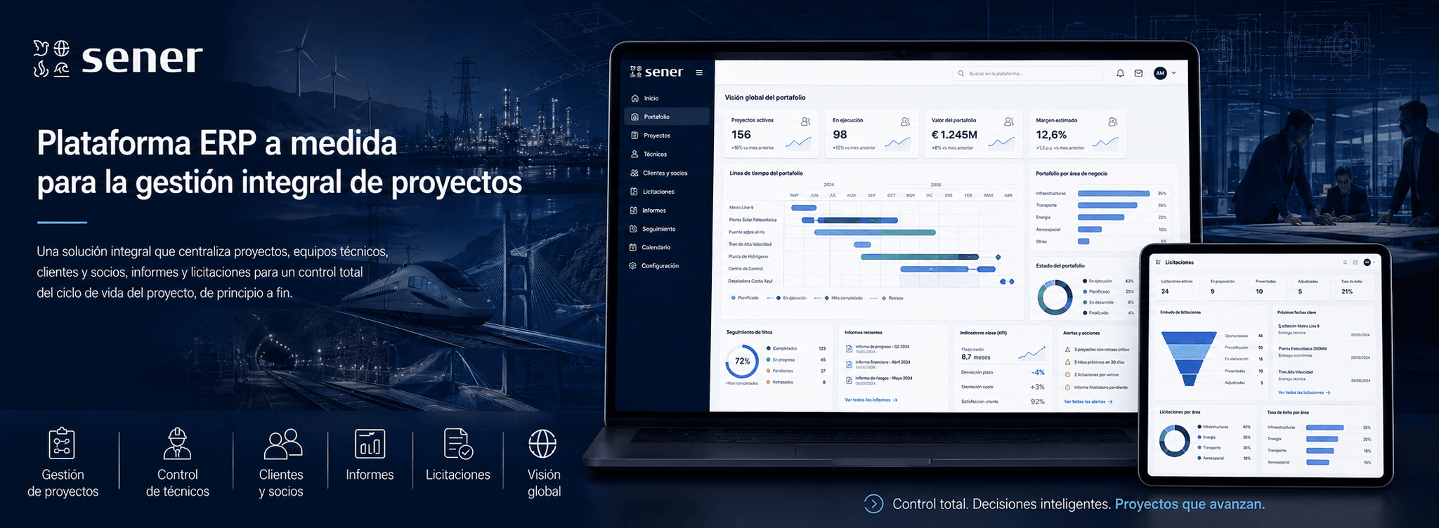 SENER — ERP corporativo para la gestión integral de proyectos — Galería