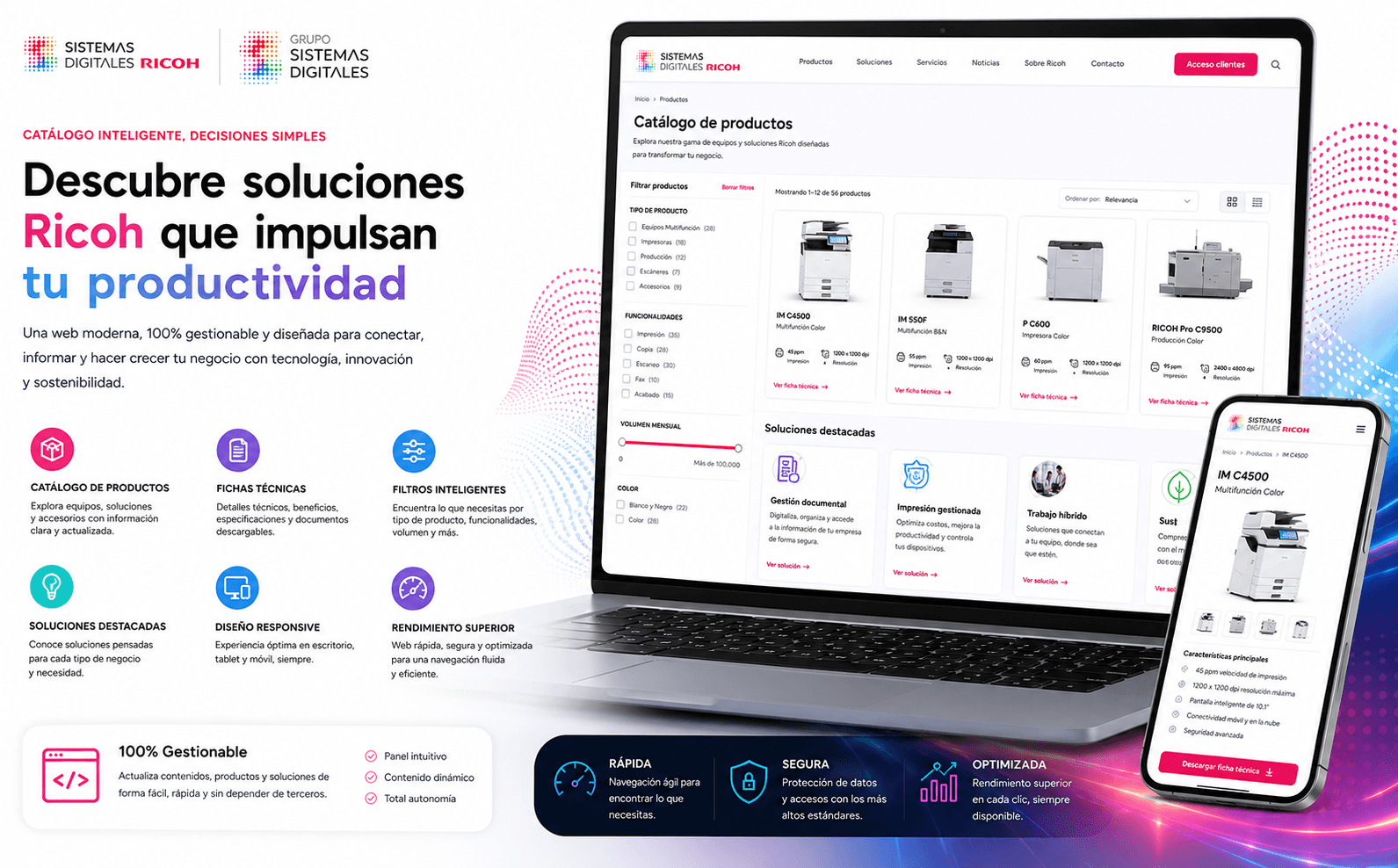 Sistemas Catalunya - Web corporativa, catálogo digital y área privada de clientes — Galería 1