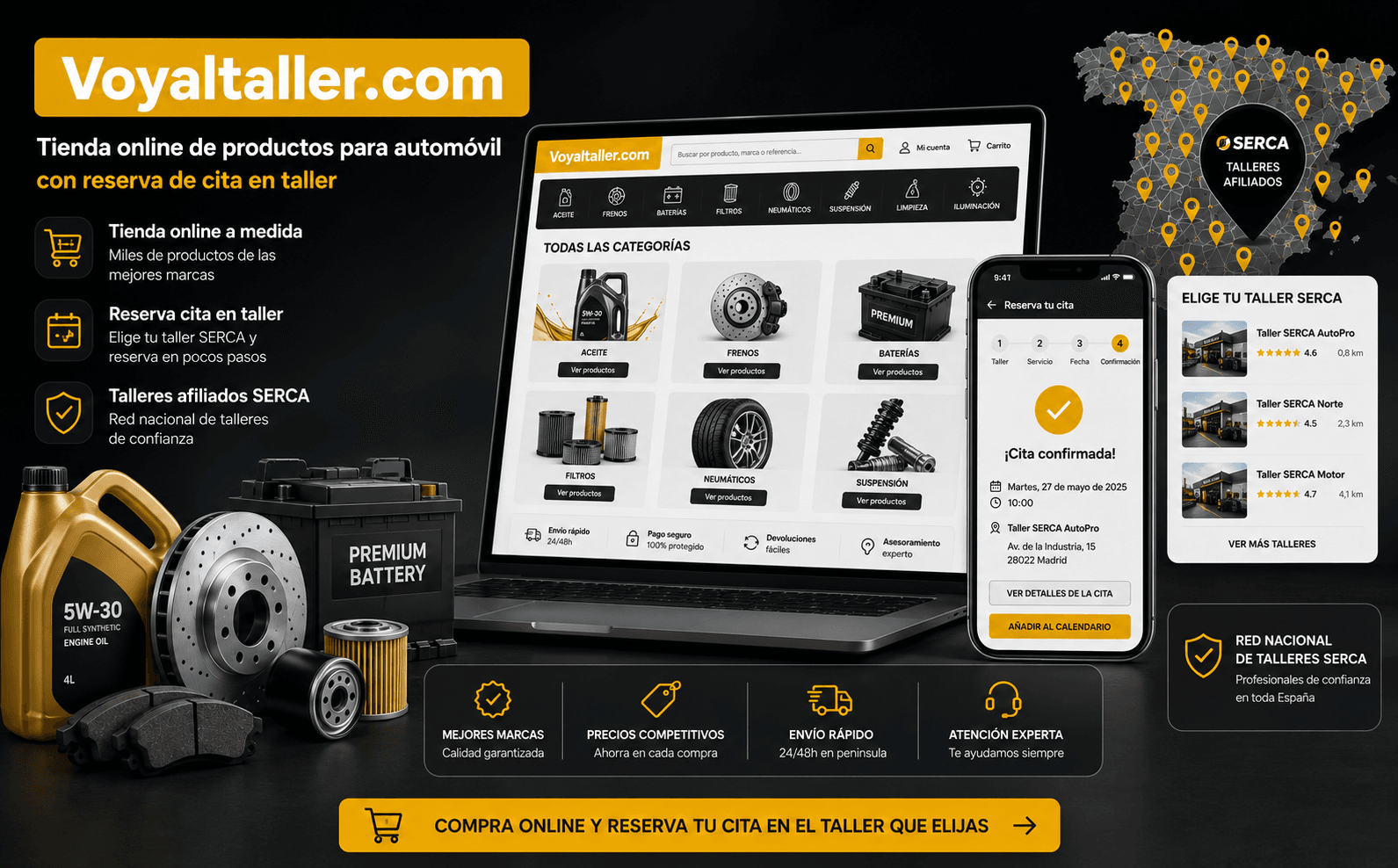 Voyaltaller.com — Tienda online de productos de automoción con reserva de cita en taller — Galería 1