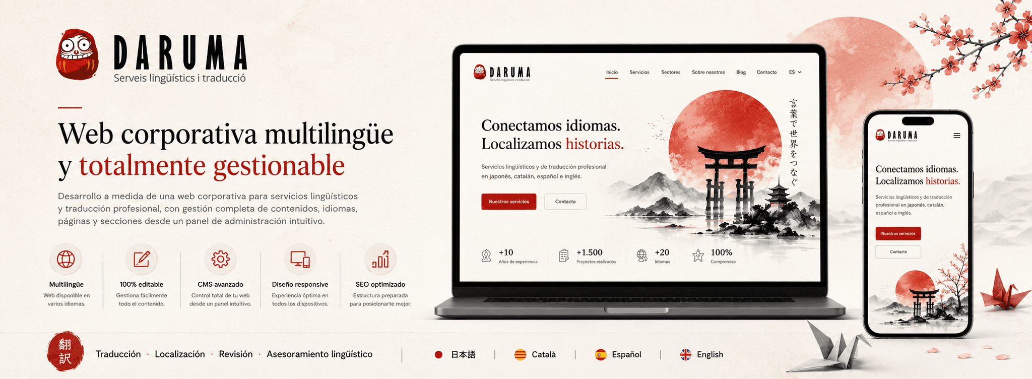 Daruma — Web corporativa multilingüe y totalmente gestionable — Gallery