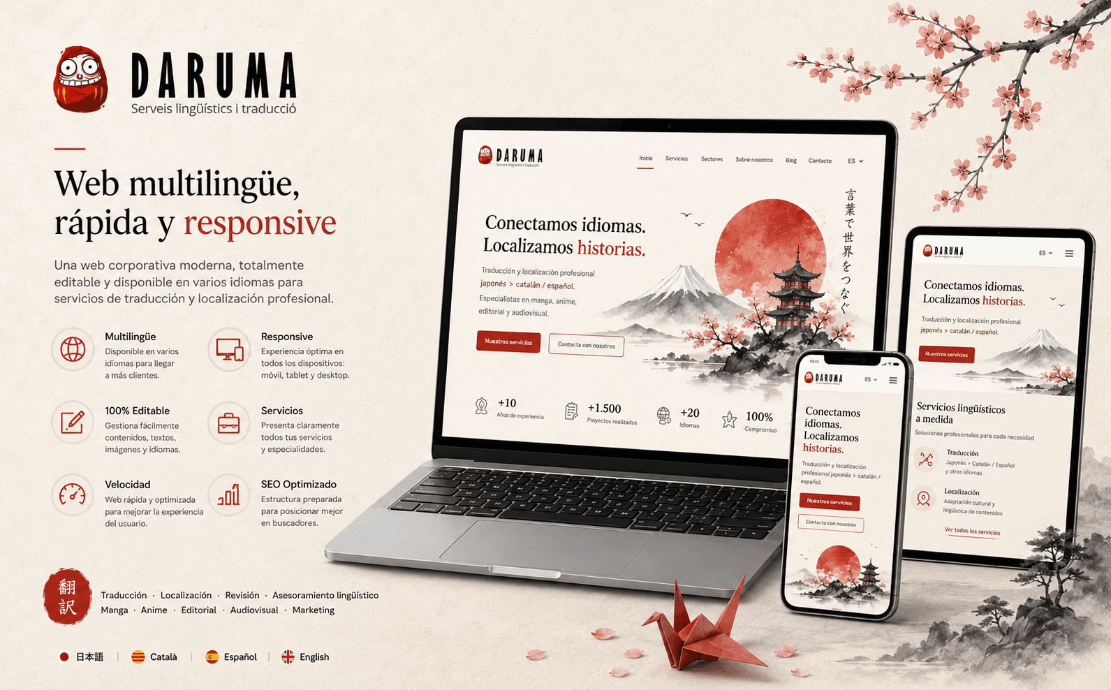 Daruma — Web corporativa multilingüe y totalmente gestionable — Gallery 2