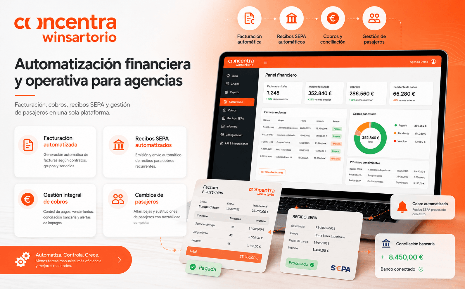 Winsartorio — Portal web para contratación de seguros de viaje para agencias — Galería 2