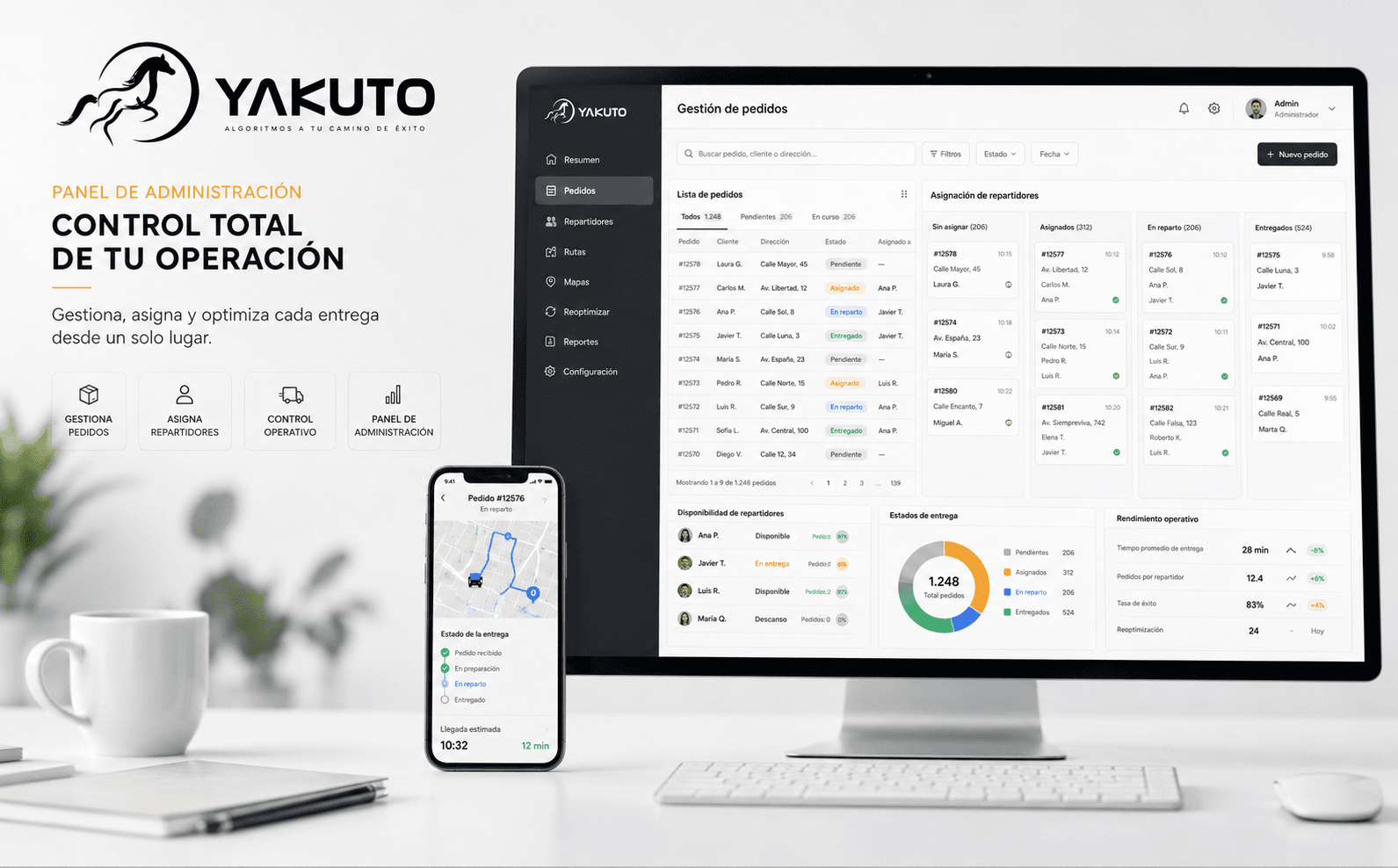 Yakuto — Software inteligente para gestión de pedidos, rutas y reparto — Galería 1